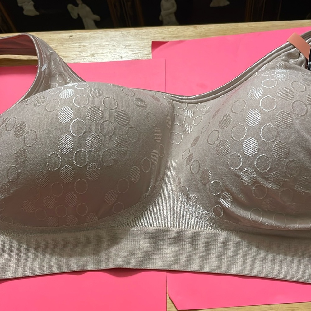 Bali bra . Wireless. Size 3 XL . Beige color. 3 hooks in back. New/tag.